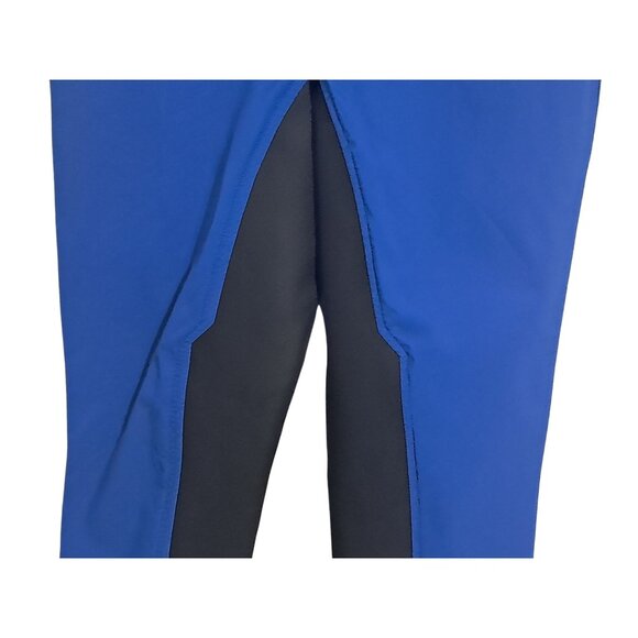 Kerrits Womens Pants Blue Equestrian Performance Riding Tights With Black Panels - Picture 5 of 11